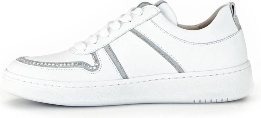 Gabor Wit Leren Lage Sneakers White Dames