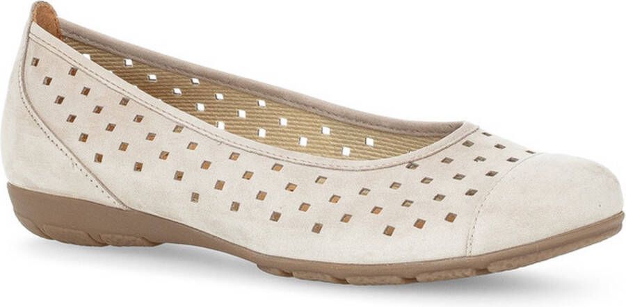 Gabor Beige Instap Ballerina Schoenen Beige Dames