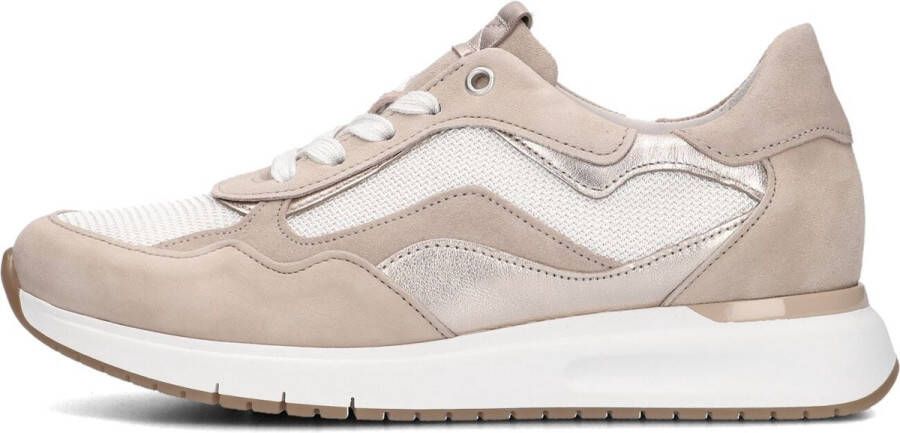 Gabor Lage Sneakers in Beige Suède Beige Dames