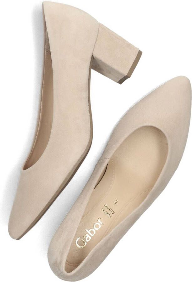 GABOR Pumps Dames 450 Maat: 38 Materiaal: Suède Kleur: Beige