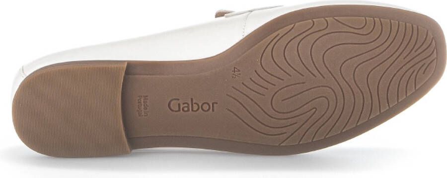 Gabor Ecru Leren Mocassins Beige Dames