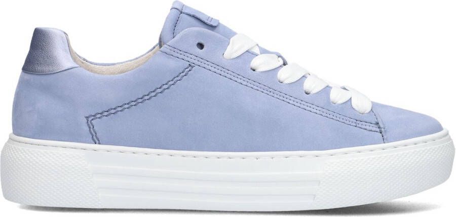 Gabor Blauwe Lage Sneakers met Plateauzool Blue Dames