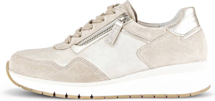 Gabor 46.308 Sneakers Leer Dames Taupe