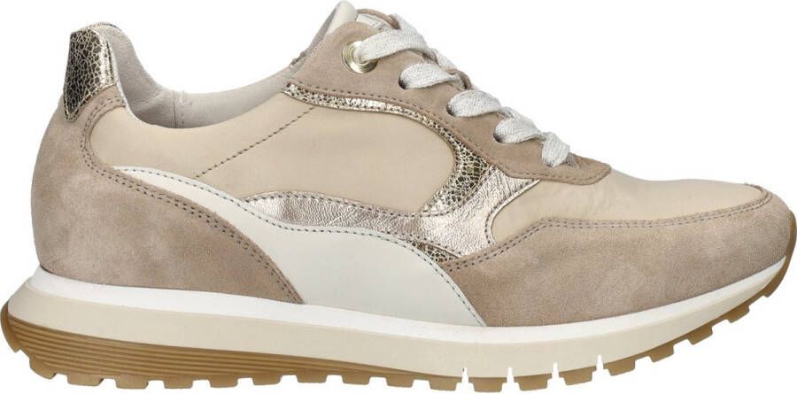 GABOR Lage Sneakers Dames 46.375 Maat: 40 5 Materiaal: Suède Kleur: Taupe