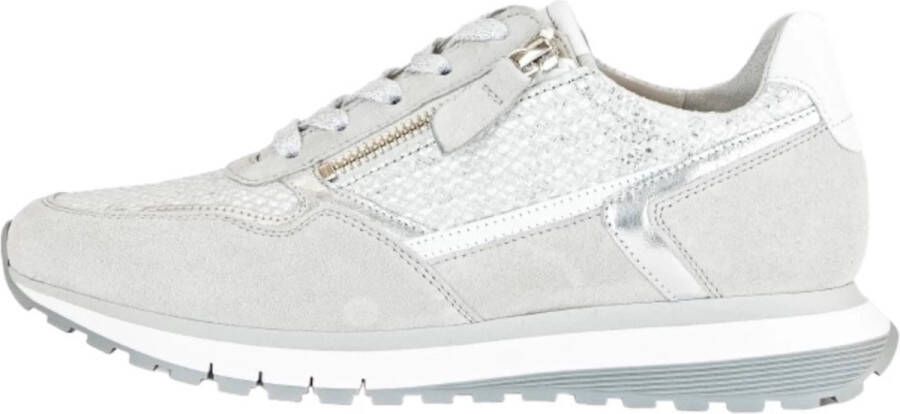 Gabor 46.378.60 Dames Ice wit Zilver Sneaker