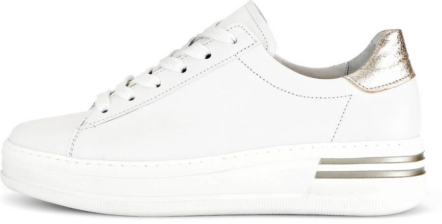 Gabor Lichtgewicht witte sneakers met uitneembaar voetbed White Dames