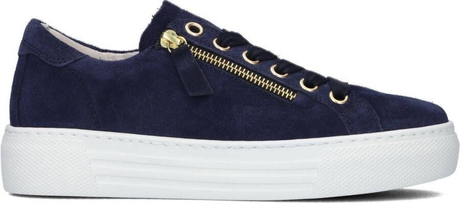 GABOR Lage Sneakers Dames 465 Maat: 40 5 Materiaal: Suède Kleur: Blauw