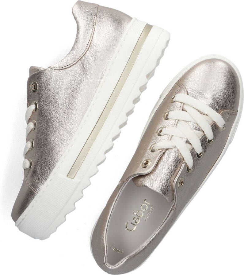 Gabor 496 Lage sneakers Leren Sneaker Dames Goud