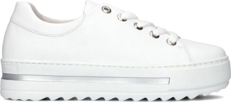 Gabor 496 Lage sneakers Leren Sneaker Dames Wit