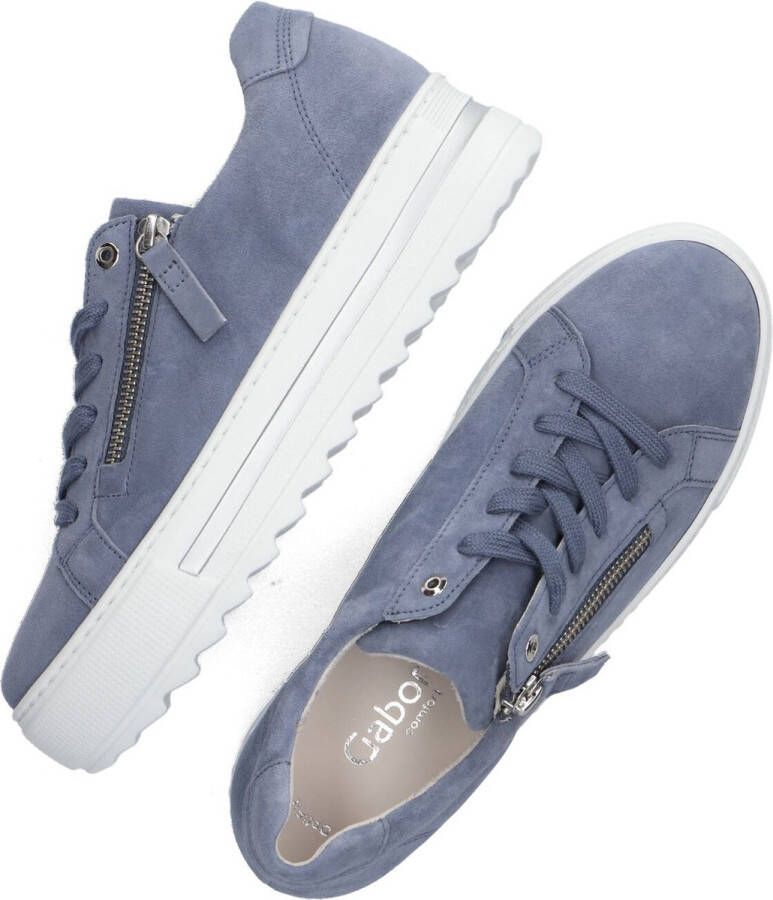 Gabor 498 Lage sneakers Dames Blauw