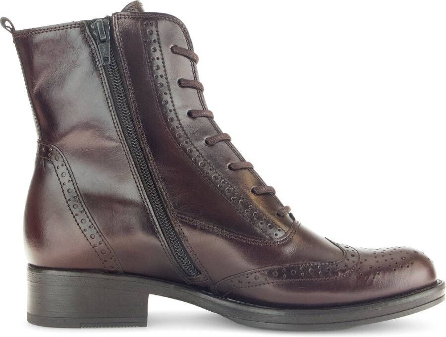 Gabor Elegante Leren Dameslaars Bruin Brown Dames