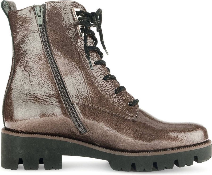 Gabor Veterboot 52.055.81 Cacao Brons Lak Wijdte H