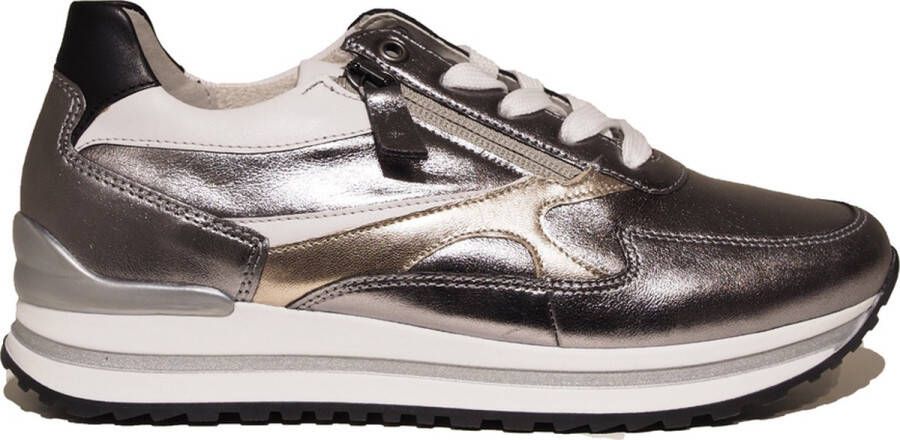 Gabor 526 Sneakers Leer Dames Zilver