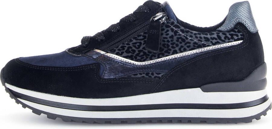 GABOR Lage Sneakers Dames 527 Maat: 36 Materiaal: Suède Kleur: Blauw