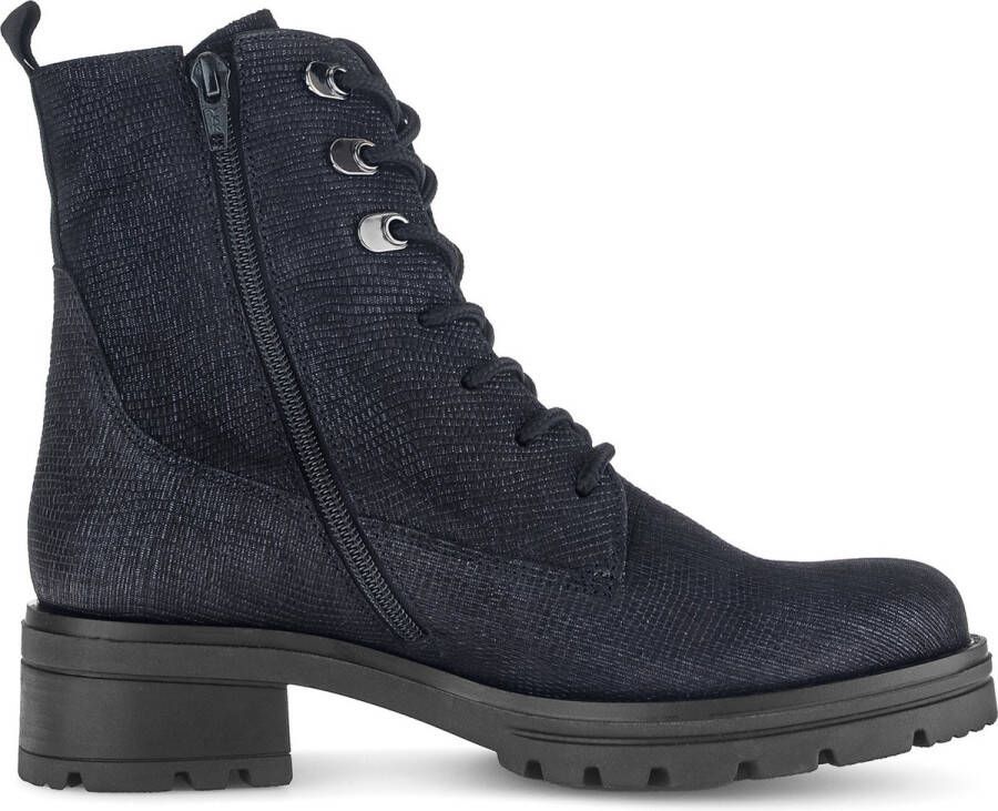 Gabor nubuck met glitter coating veterboots blauw - Foto 2