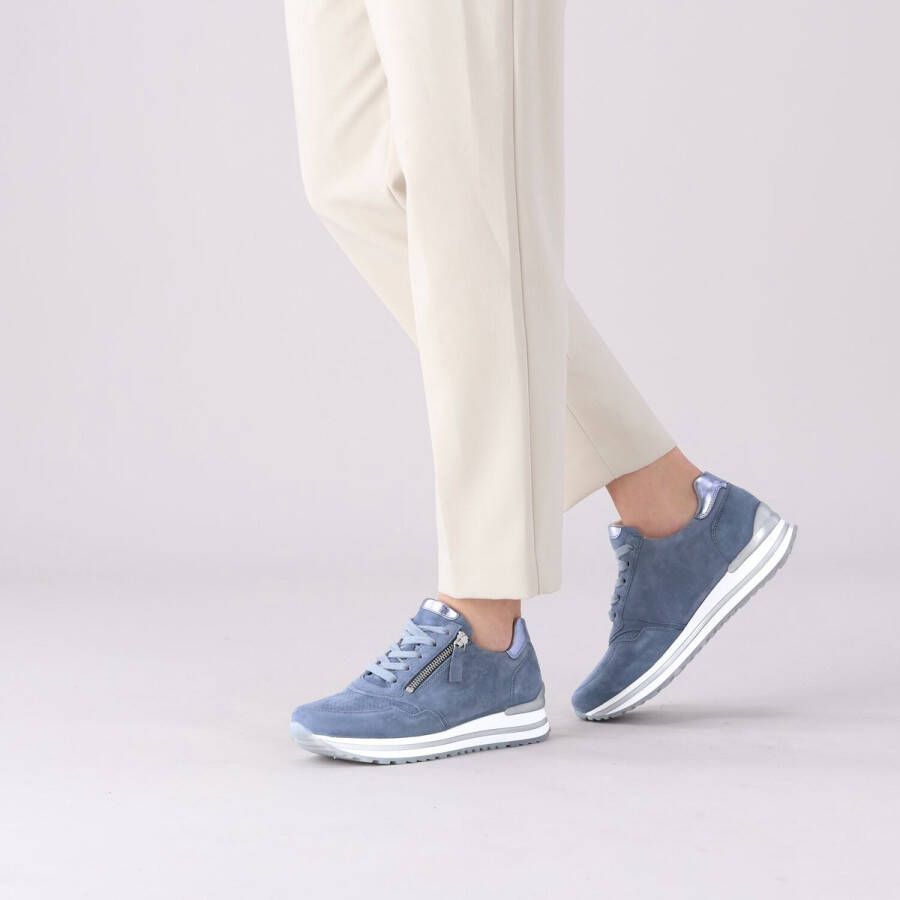 Gabor 528 Lage sneakers Dames Blauw