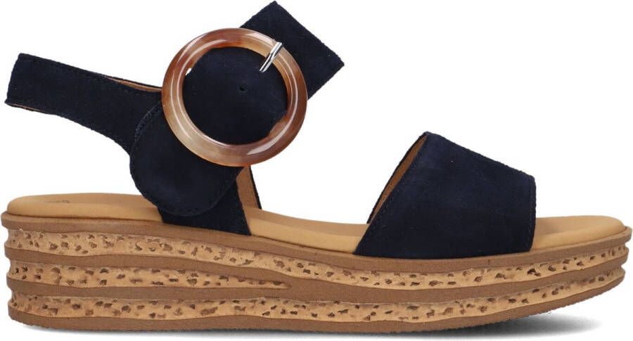 Gabor 550.2 Sandalen Met Sleehak Dames Blauw