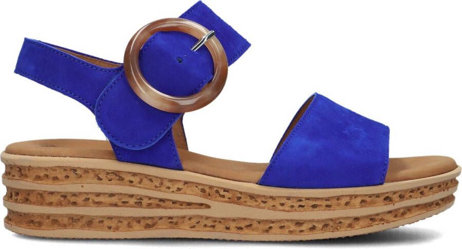 Gabor 550.2 Sandalen Met Sleehak Dames Blauw