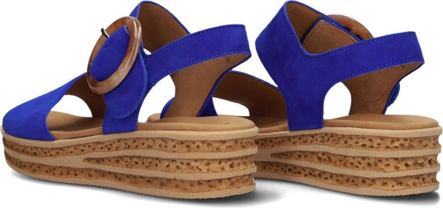 Gabor 550.2 Sandalen Met Sleehak Dames Blauw