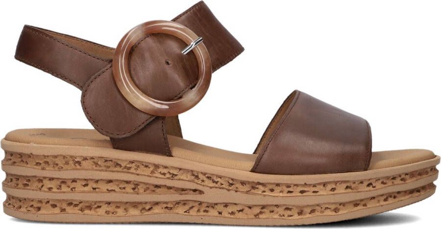 Gabor 550.2 Sandalen Met Sleehak Dames Bruin