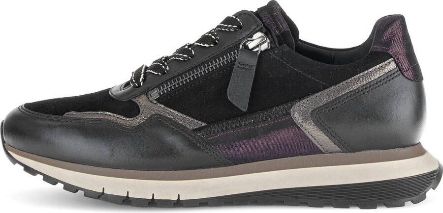 Gabor 56.378 Sneaker Zwart Vino Smog H