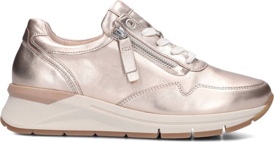 GABOR Lage Sneakers Dames 587 Maat: 36 Materiaal: Leer Kleur: Goud