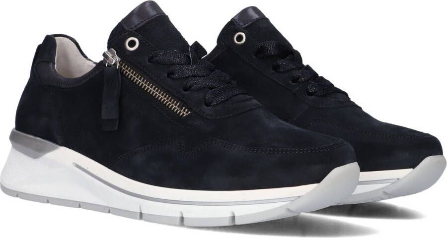 GABOR Lage Sneakers Dames 587 Maat: 37 Materiaal: Nubuck Kleur: Blauw