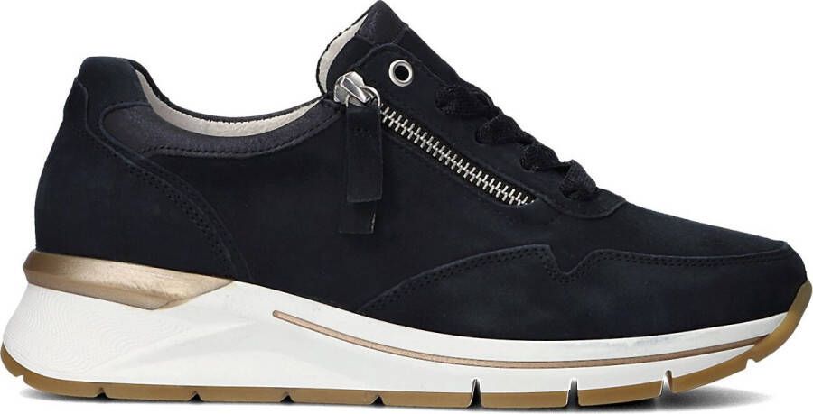 GABOR Lage Sneakers Dames 587 Maat: 40 5 Materiaal: Suède Kleur: Blauw