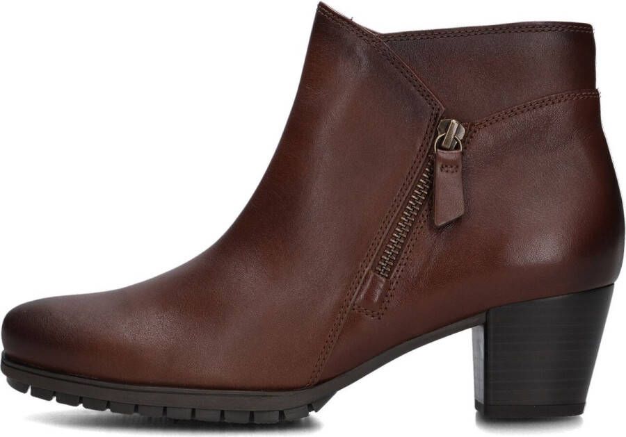 Gabor 603.1 Enkellaarsjes Enkelboots met rits Dames Cognac