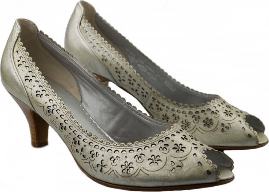 Gabor 61.644.91 dames pumps champagne zilver