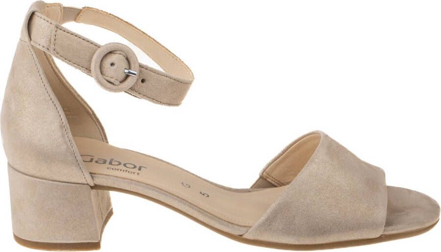 Gabor Sandalen met hak Drill (A.obl) Beige Dames