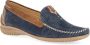 Gabor Blauwe nubuck leren mocassins Blue Dames - Thumbnail 1