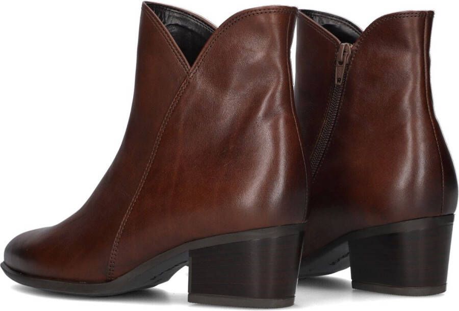 Gabor 680.3 Enkellaarsjes Enkelboots met rits Dames Cognac