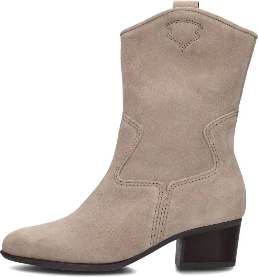 Gabor 681.2 Enkellaarsjes Enkelboots met rits Dames Beige