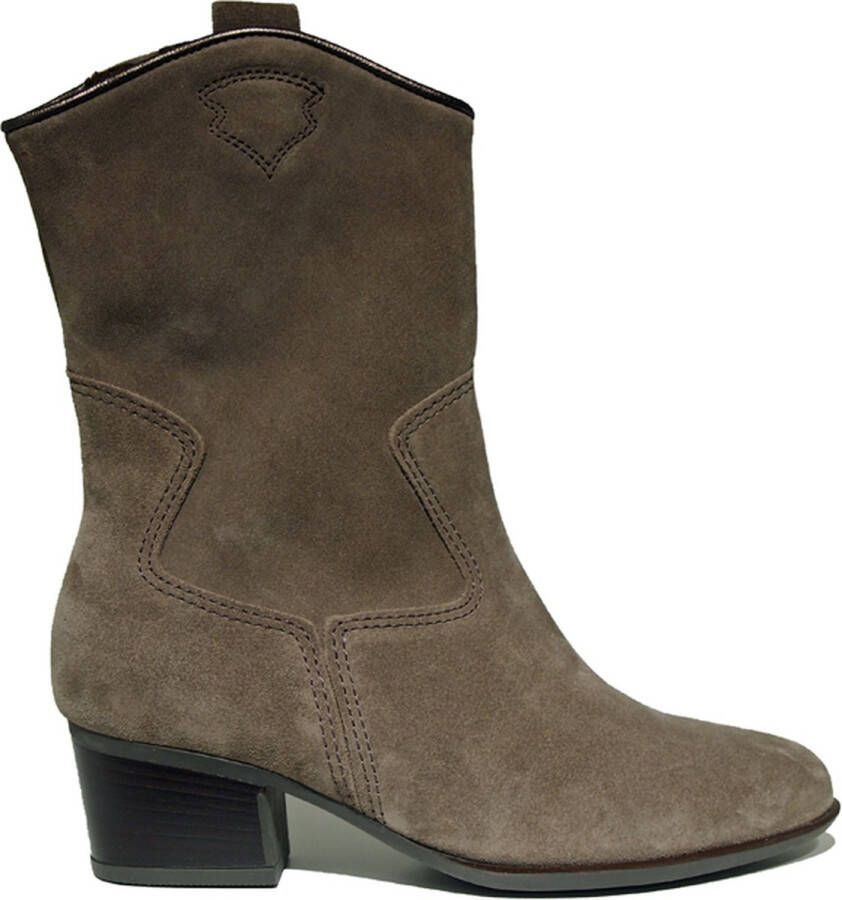 Gabor 681.2 Enkellaarsjes Enkelboots met rits Dames Taupe