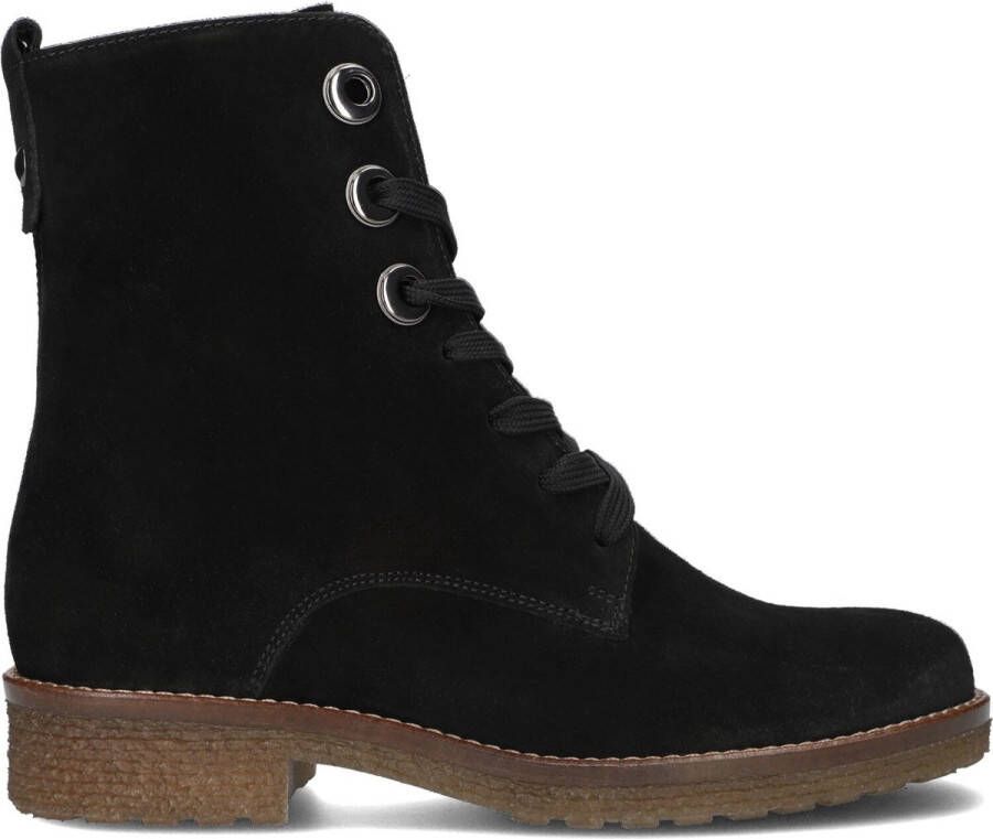 Gabor 705 Veterboots Laarzen Met Veters Dames Zwart