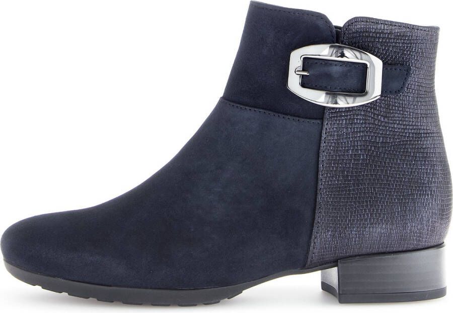 Gabor 714.1 Enkellaarsjes Enkelboots met rits Dames Blauw