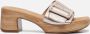 GABOR Slippers Dames 722 1 Maat: 38 Materiaal: Leer Kleur: Goud - Thumbnail 2