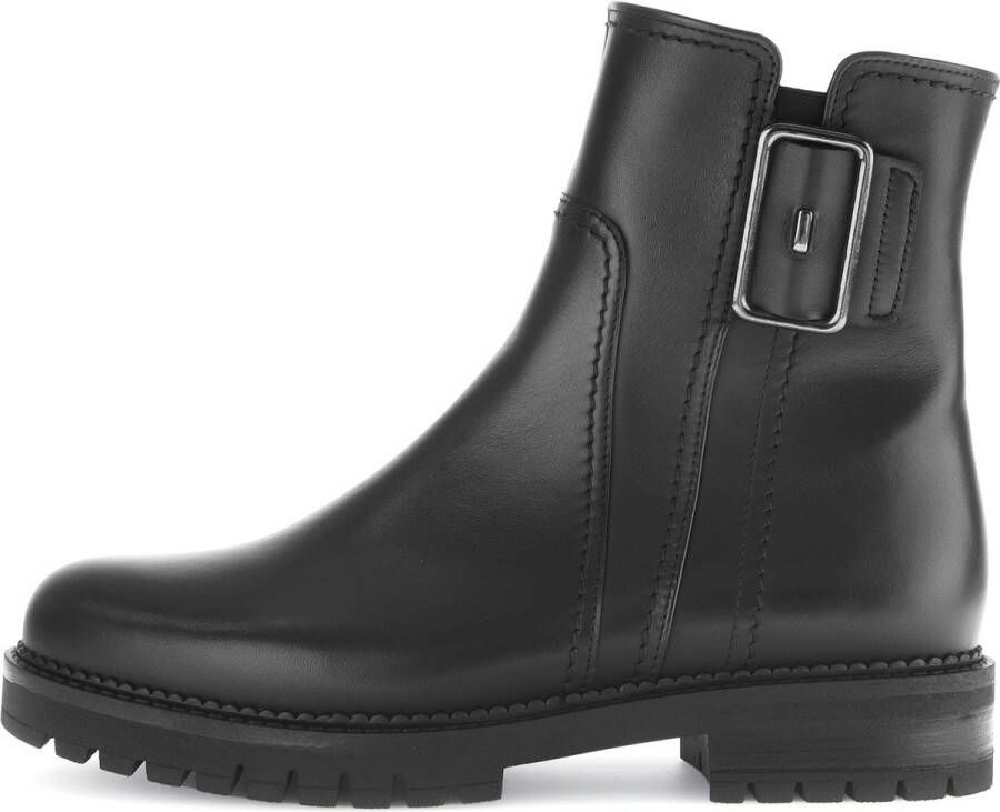 Gabor 724.2 Enkellaarsjes Enkelboots met rits Dames Zwart