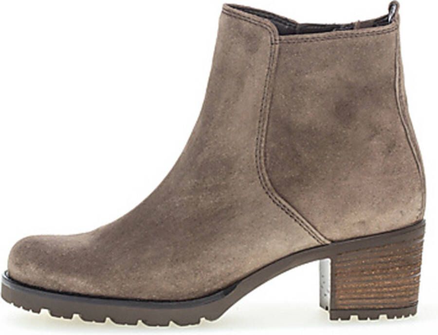 Gabor 800.1 Enkellaarsjes Enkelboots met rits Dames Taupe