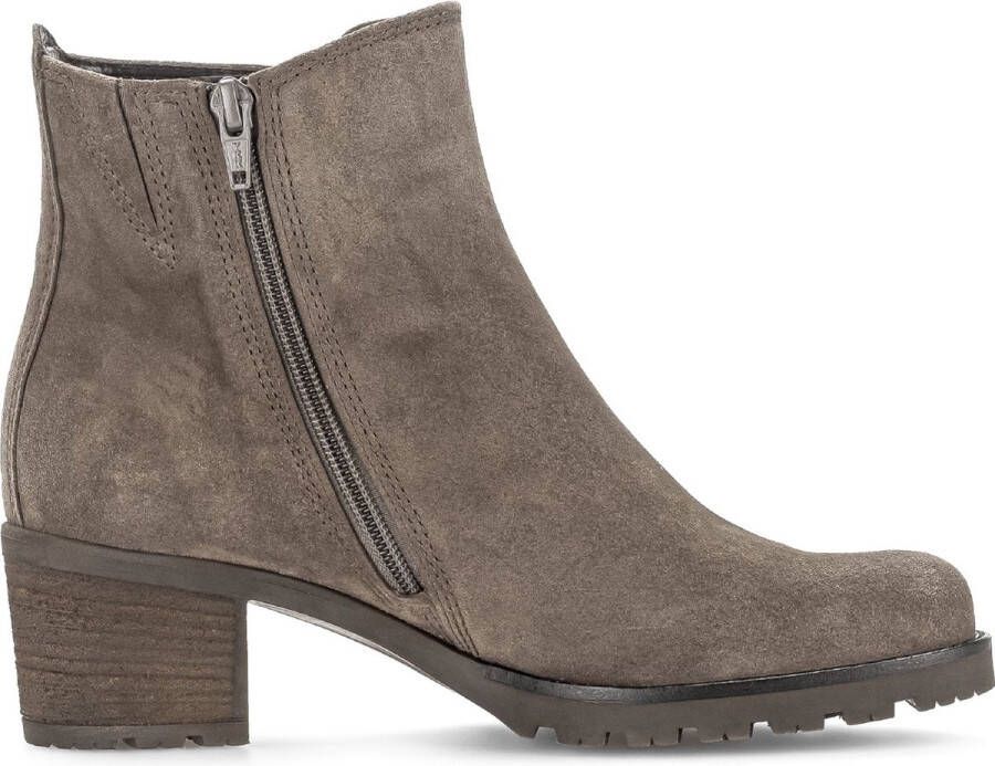 Gabor 800.1 Enkellaarsjes Enkelboots met rits Dames Taupe