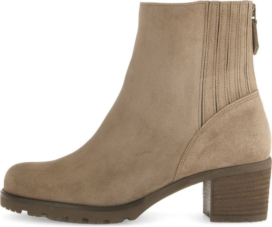 Gabor 802.3 Enkellaarsjes Enkelboots met rits Dames Beige