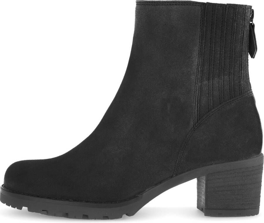 Gabor 802.3 Enkellaarsjes Enkelboots met rits Dames Zwart