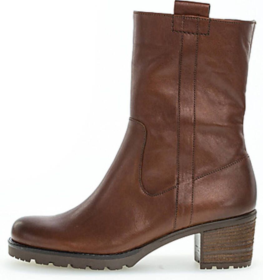 Gabor 806 Enkellaarsjes Enkelboots met rits Dames Cognac