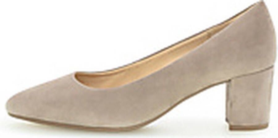 Gabor Moderne Elegante Beige Leren Pumps Beige Dames