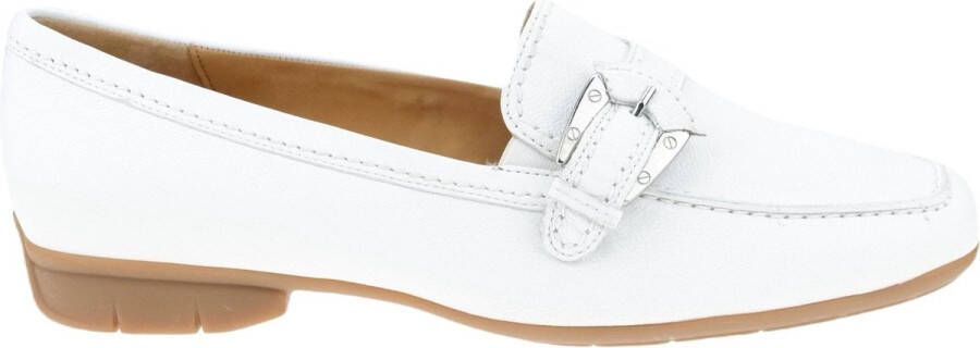 Gabor Leren Instaploafer Schoenen White Dames