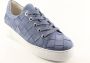 Gabor Blauwe Leren Sneaker Trendy Gewatteerde Stijl Blue Dames - Thumbnail 1