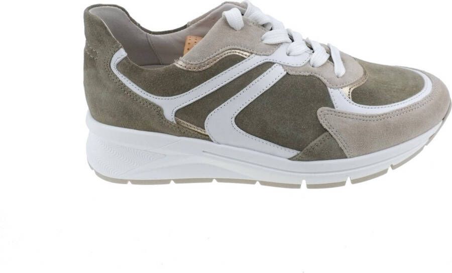 Gabor Dames Sneaker met Breder Loopvlak Green Dames