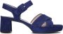 Gabor Blauwe Suède Kruisband Sandalen Blue Dames - Thumbnail 2