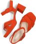 Gabor Oranje Suède Kruisband Sandalen Orange Dames - Thumbnail 2